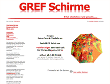 Tablet Screenshot of grefschirme.com